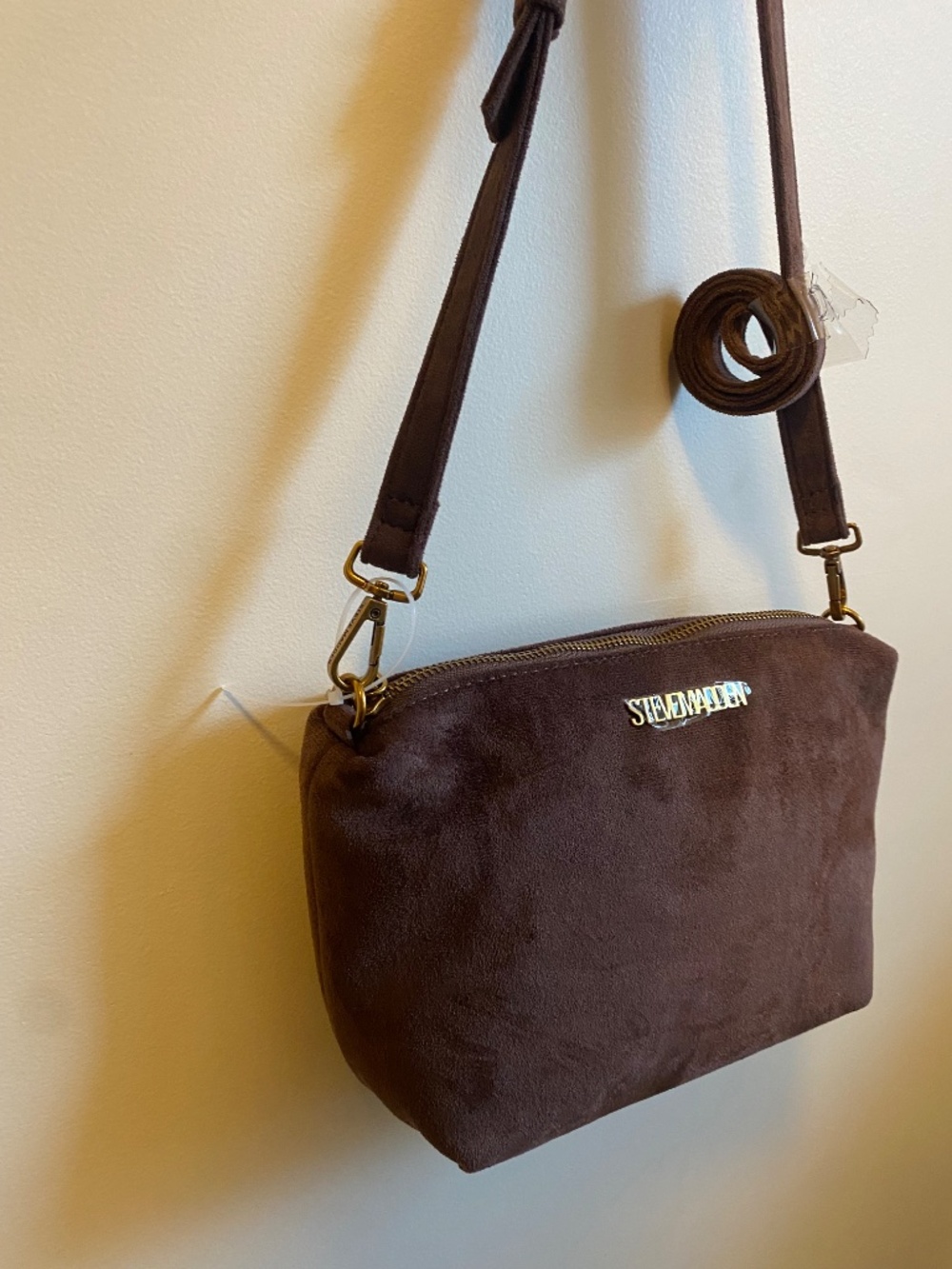 Suede patchwork purse - Picture 4 of 5